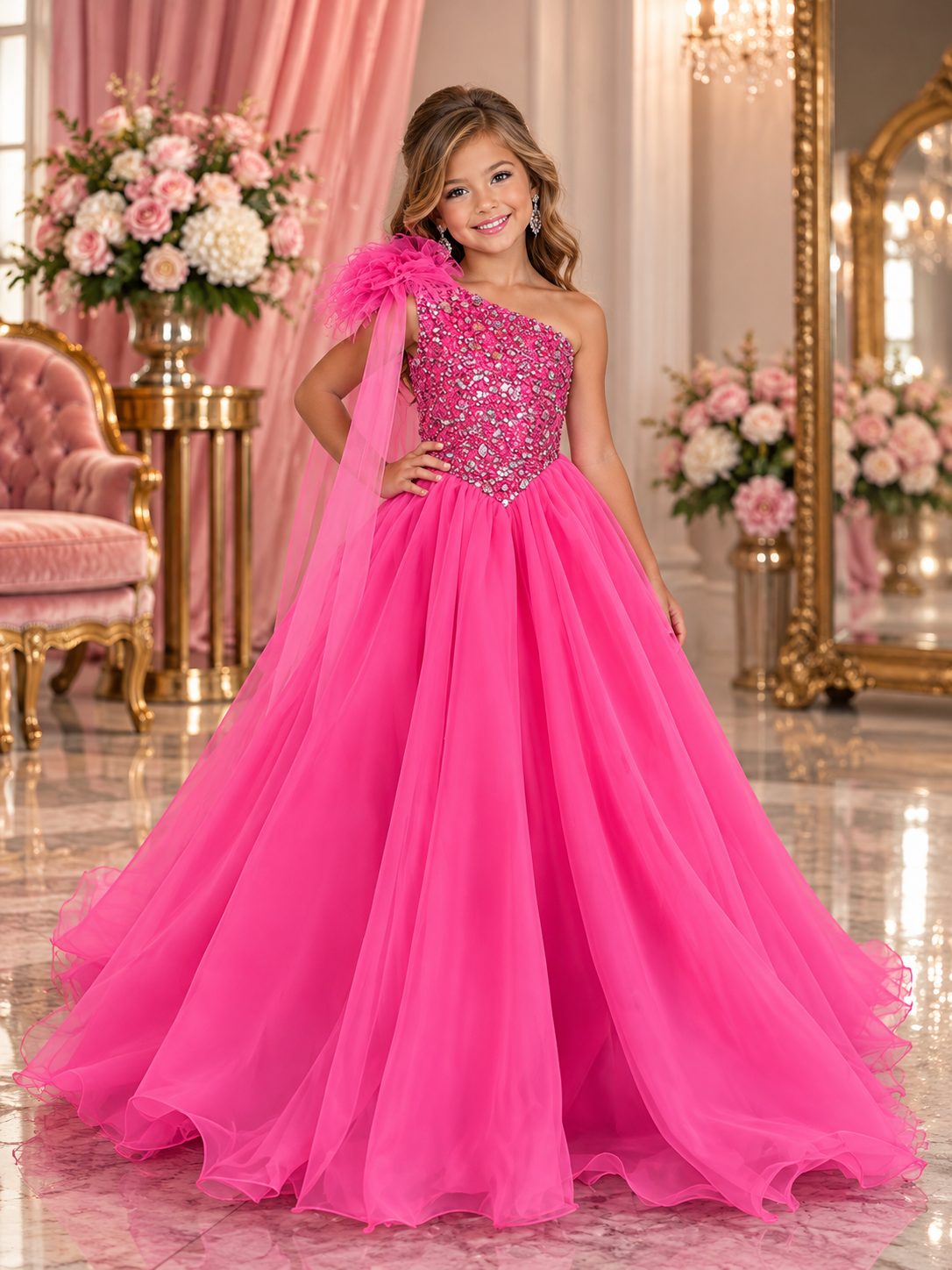 Pink Royal Radiance Glitz Gown