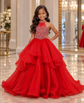 Scarlet Sparkle Glitz Gown