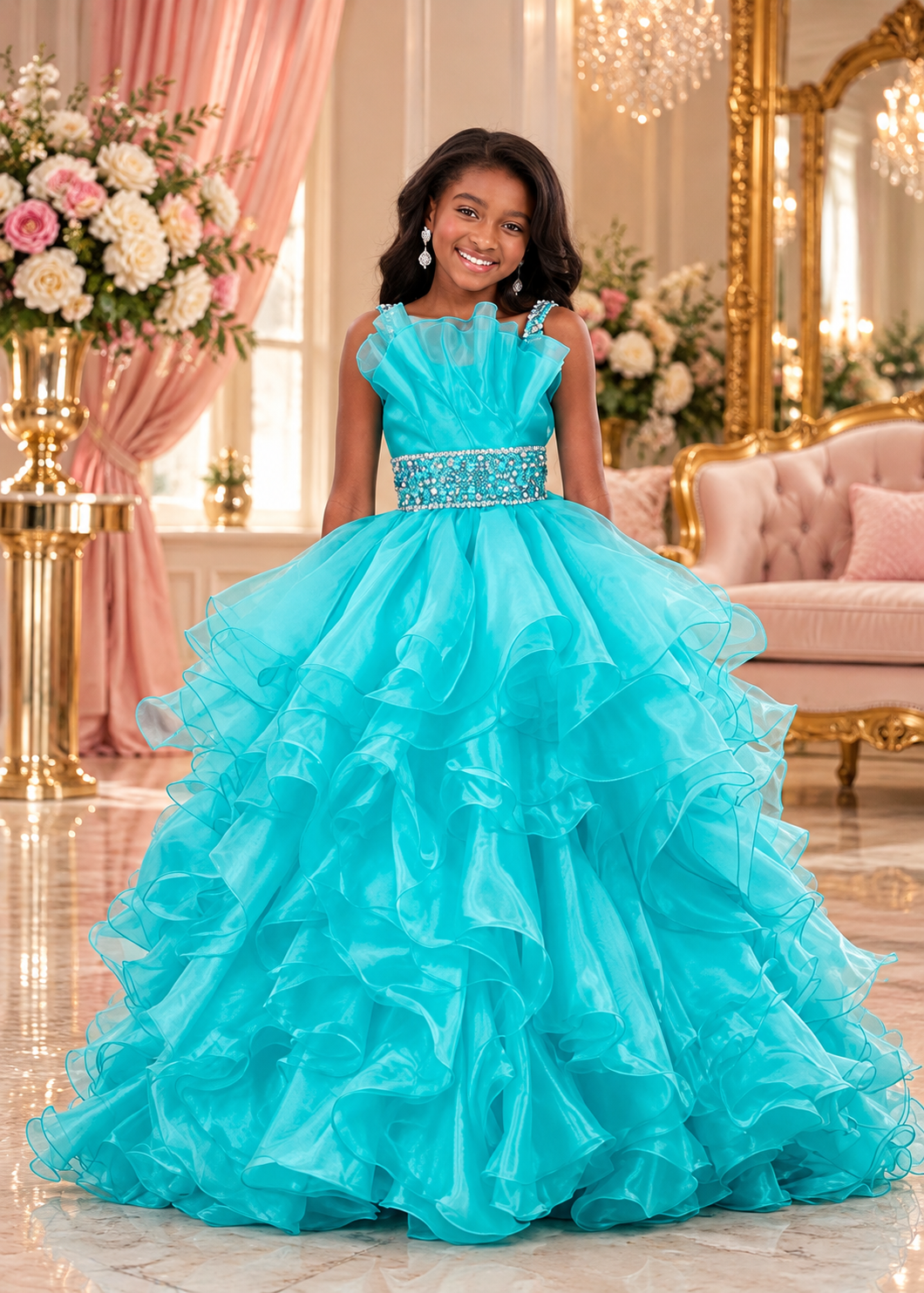 Turquoise Royalty Gown